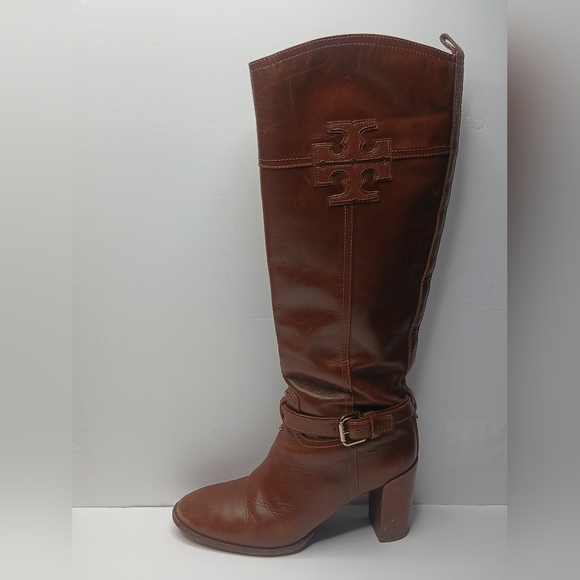Tory Burch Brown Tall Riding Boots Women's - Picture 6 of 12